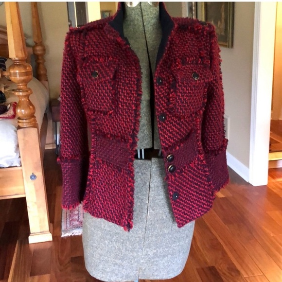 Gorgeous ! Tory Burch red jacket - Picture 1 of 13